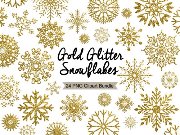 Download Gold Snowflake Clipart - Winter Holidays - Holidays Collection