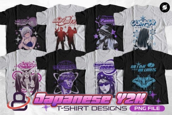 Download Japanese Y2K Streetwear T-shirt Designs - Shirt designs Collection