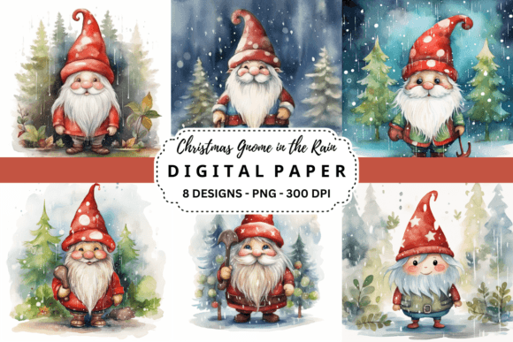 Download Christmas Gnome in the Rain Background - Rain background Collection