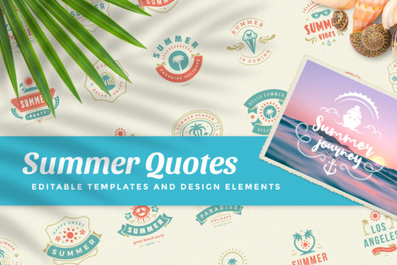 Download Summer Holidays Emblems &amp; Badges - Holidays Collection