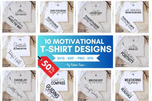 Download Motivational T-shirt Designs Bundle - Shirt designs Collection