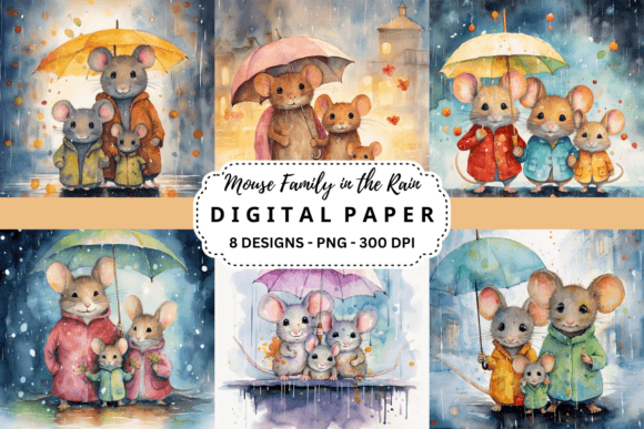 Download Mouse Family in the Rain Background - Rain background Collection