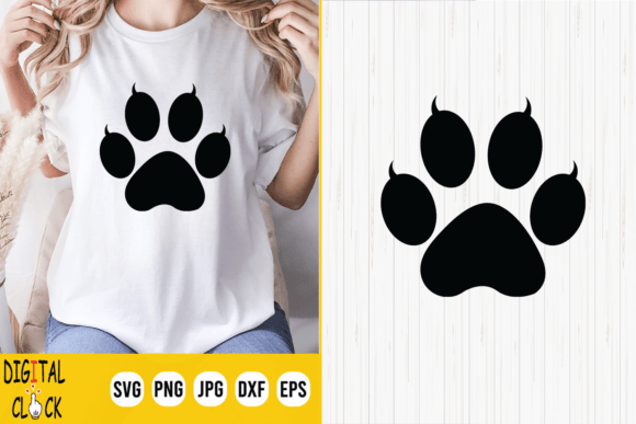 Download Cat Paw Print Design SVG File - Print Collection
