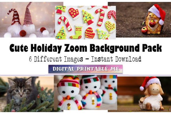 Download Christmas Zoom Background Cute Holidays - Holidays Collection