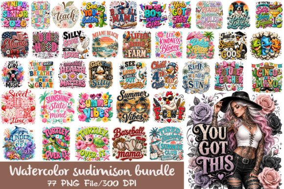 Download Watercolor Sublimation T-shirt Designs - Shirt designs Collection