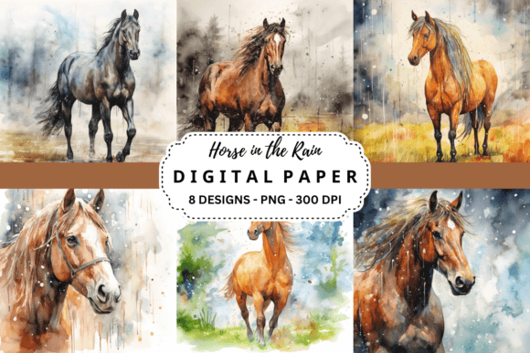 Download Horse in the Rain Background - Rain background Collection