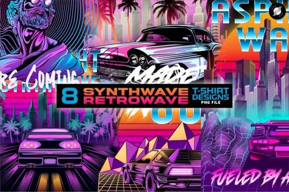 Download Synthwave Retrowave T-shirt Designs - Shirt designs Collection
