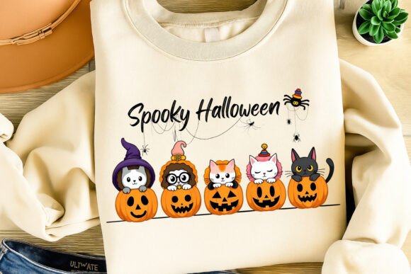 Download Spooky Halloween Cats Pumpkins PNG - Pumpkins Collection