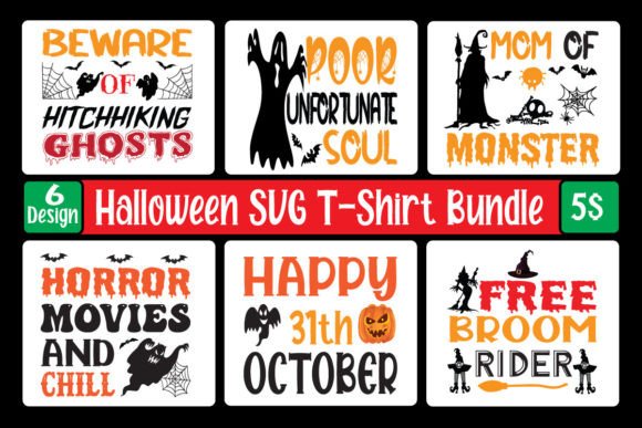 Download Halloween SVG T-Shirt Designs Bundle - Shirt designs Collection