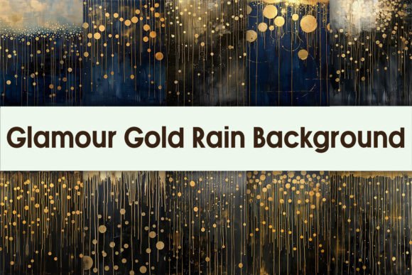 Download Glamour Gold Rain Background - Rain background Collection